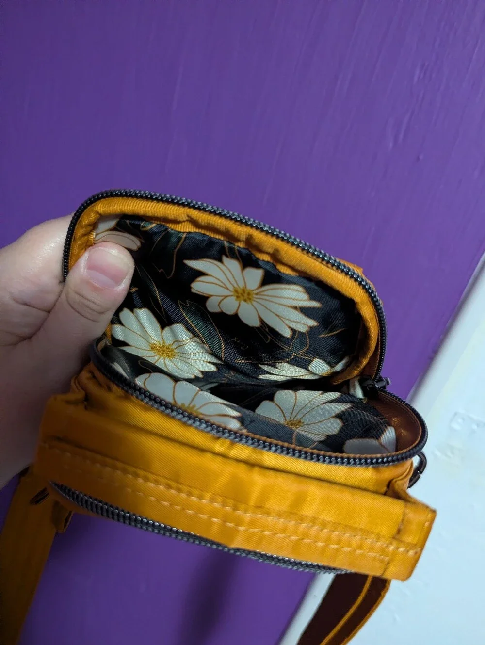 Lug Amber Yellow Skeeter Mini Convertible Crossbody Bag